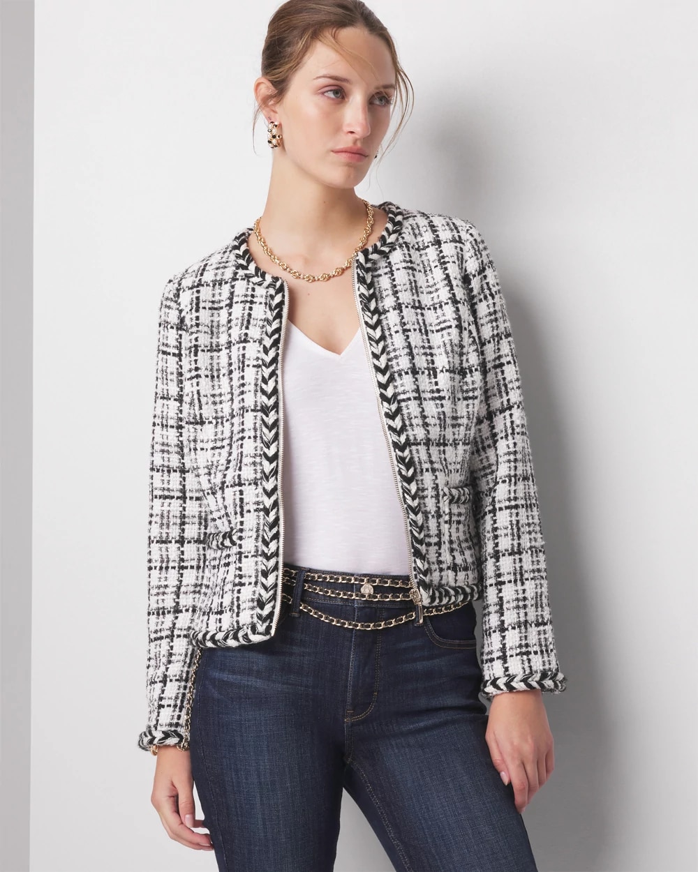 Petite tweed jacket discount